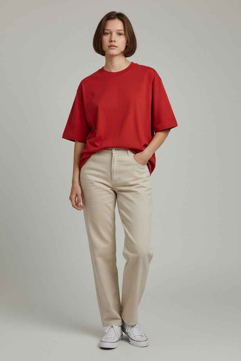 Red Oversized T-Shirt