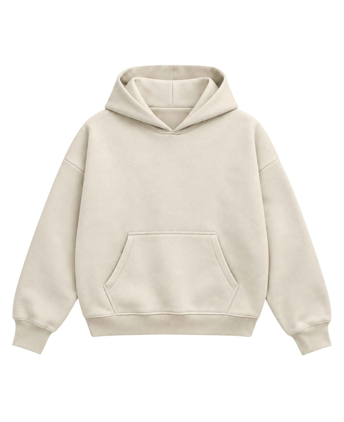 Cream Boxy Hoodie