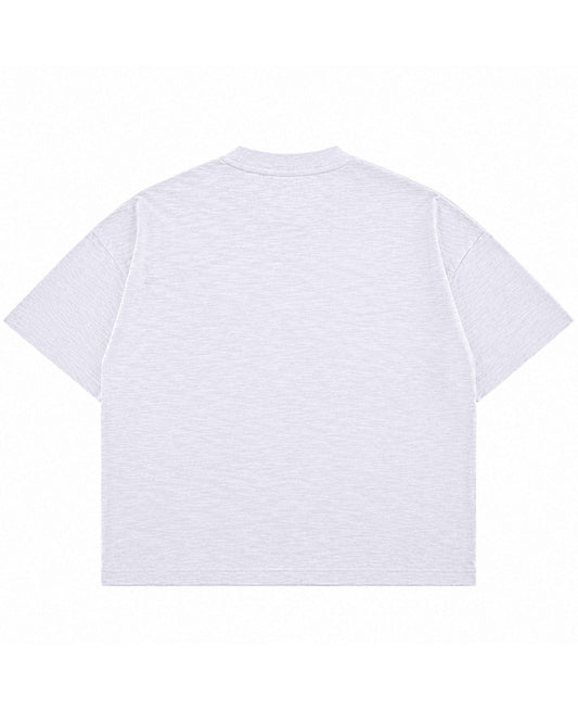 Dust White Boxy Slub Tee