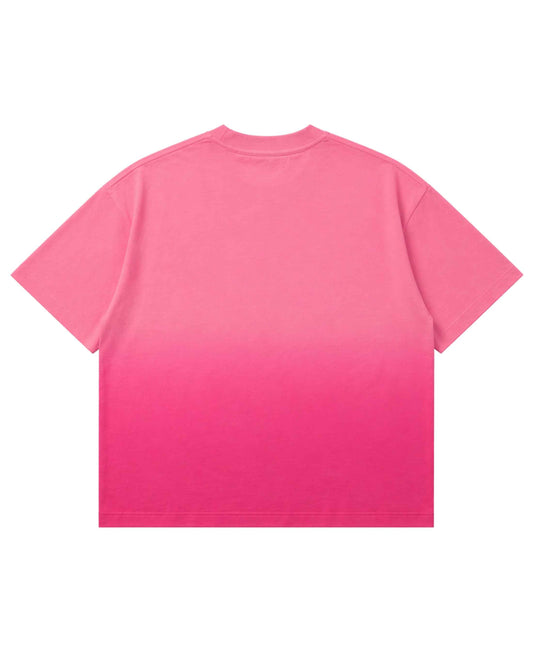Pink Sunfade Ombré Wash Boxy Fit T-shirt