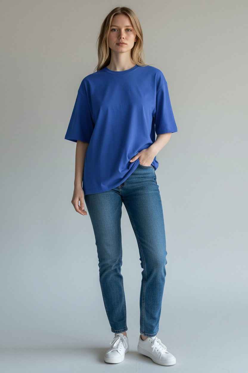 Blue Oversized T-Shirt