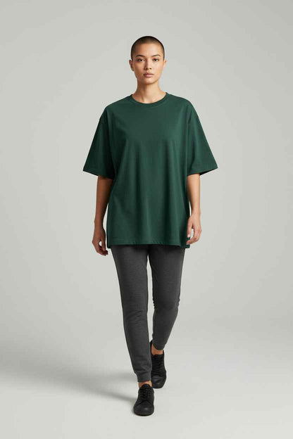 Bottle Green Oversized T-Shirt