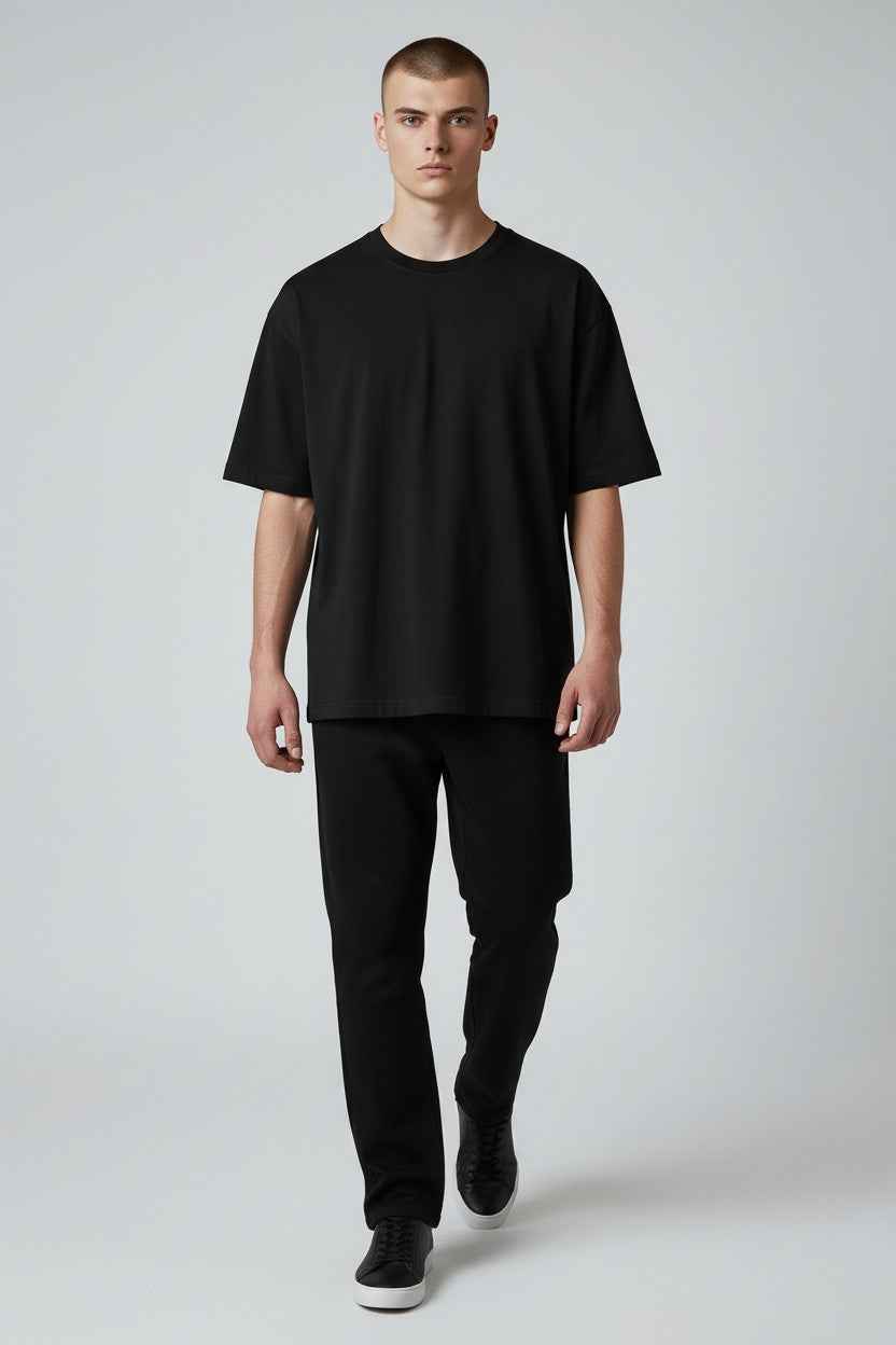Black Oversized T-Shirt 100% Cotton