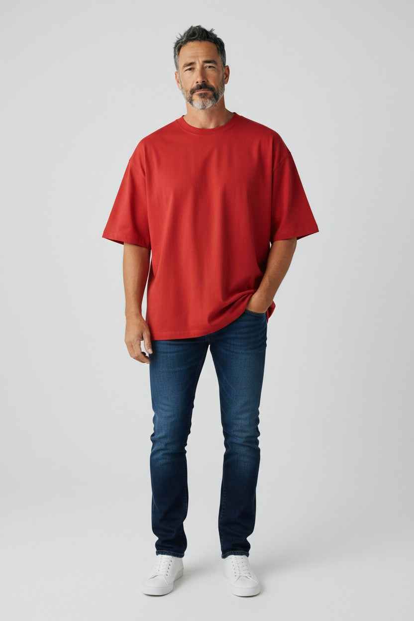 Red Oversized T-Shirt