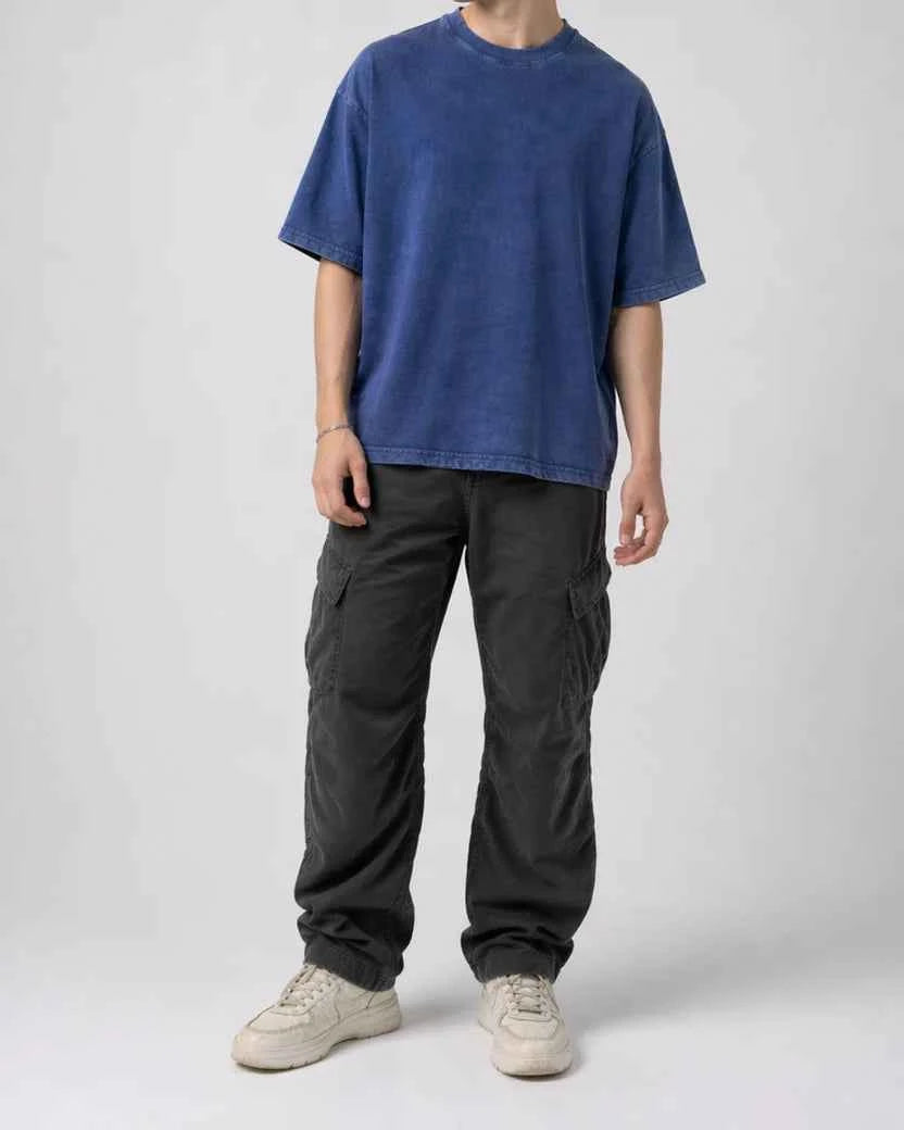 Denim Wash Boxy Fit T-shirt