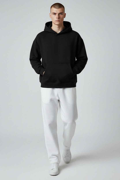 Black Boxy Hoodie
