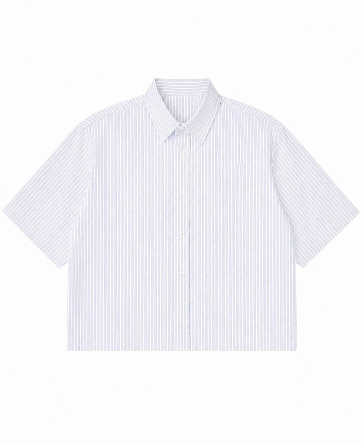Blue Striped Oxford Boxy Shirt