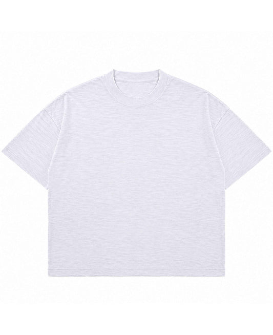 Dust White Boxy Slub Tee
