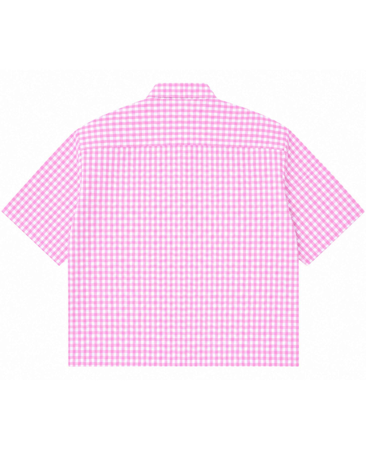 Pink Gingham Oxford Boxy Shirt