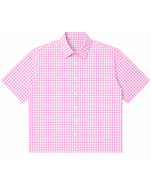 Red Picnic Oxford Boxy Shirt